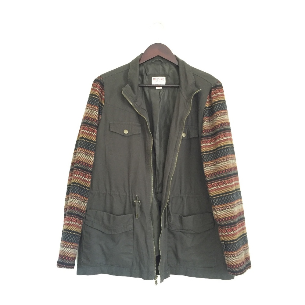 Mossimo Supply Co. Print-Sleeve Utility Jacket